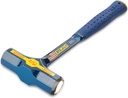 48 Oz Solid Steel Engineers Hammer With Blue Nylon Vinyl Grip And End Cap