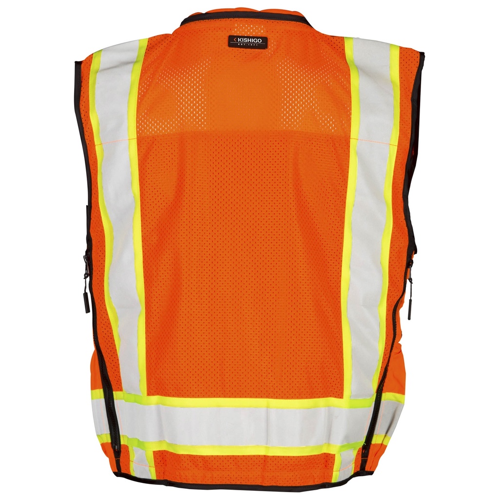 Kishigo S5001 Professional Surveyors Safety Vest - Orange