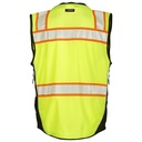 Kishigo S5002 Black Series Surveyor Safety Vest - Yellow/Lime