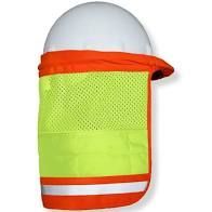 Lime Brisk Cooling Hard Hat Sun Shield, ML Kishigo