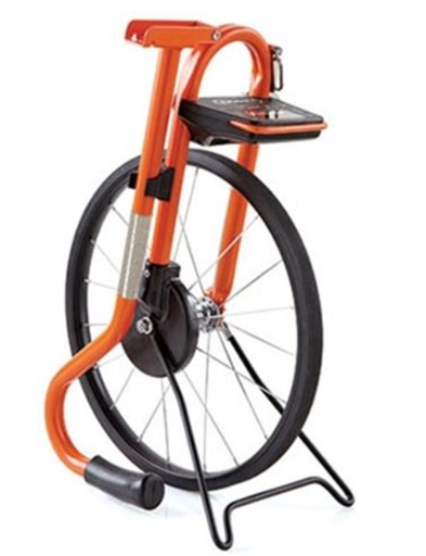 [MP401E] METAL PROFESSIONAL MEASURING WHEEL, 4 FT, ELECTRONIC, SPOKED, UNITS: FT & IN, FT & 10THS, METRIC